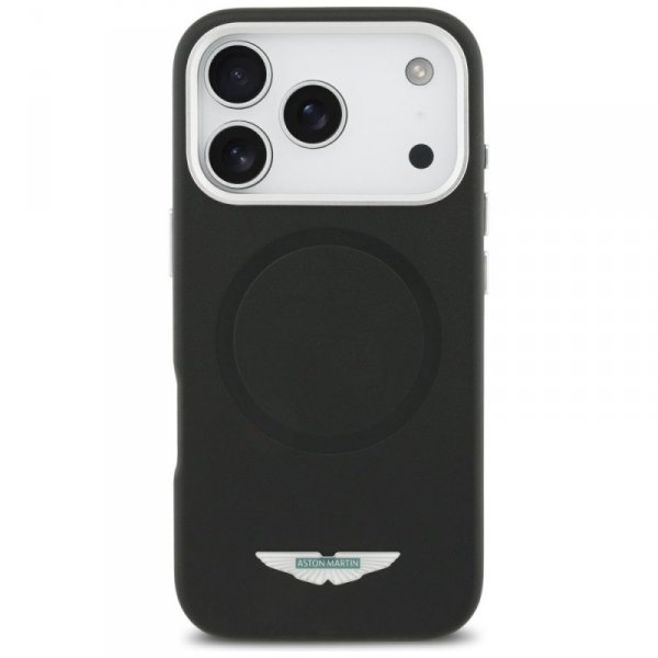 Etui Aston Martin HC FW Logo MagSafe do  iPhone 17 Pro czarny