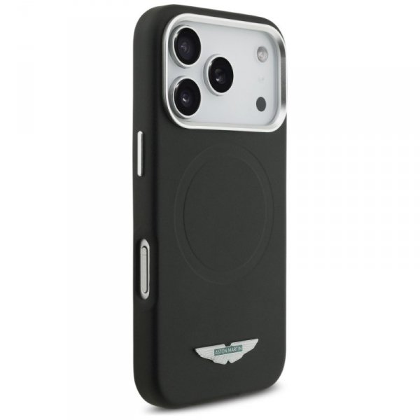 Etui Aston Martin HC FW Logo MagSafe do  iPhone 17 Pro czarny