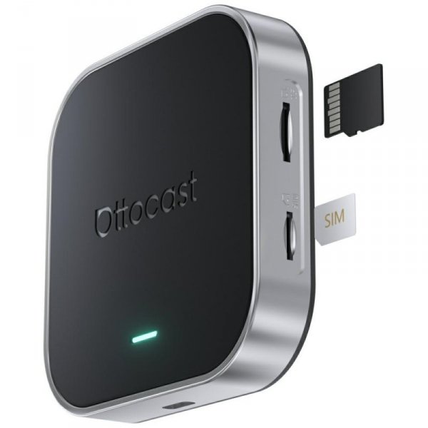 Adapter samochodowy Ottocast PCS55-T     OttoAibox E2 Android Multimedia Box czarny