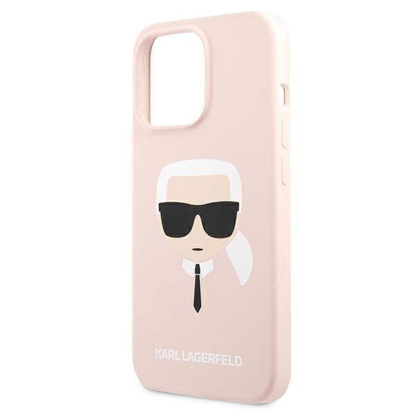 Karl Lagerfeld KLHCP13LSLKHLP iPhone 13Pro / 13 6,1&quot; jasnoróżowy/light pink hardcase Silicone Karl`s Head