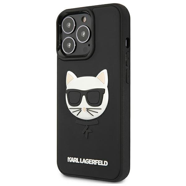 Karl Lagerfeld KLHCP13LCH3DBK 13 Pro /13 6,1&quot; czarny/black hardcase 3D Rubber Choupette