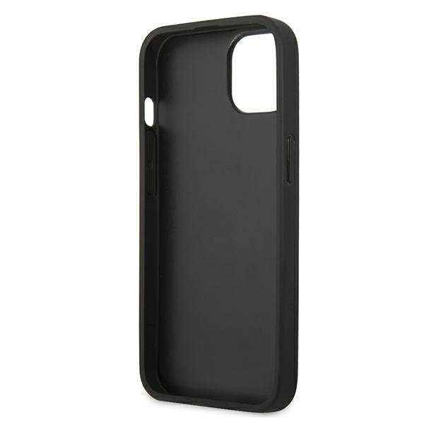 Karl Lagerfeld KLHCP13SPKMK iPhone 13mini 5,4&quot; czarny/black hardcase Leather Ikonik Karl`s Head Metal