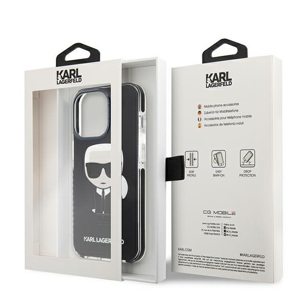 Karl Lagerfeld KLHCP13LTPEIKK iPhone 13Pro / 13 6,1&quot; hardcase czarny/black Iconik Karl