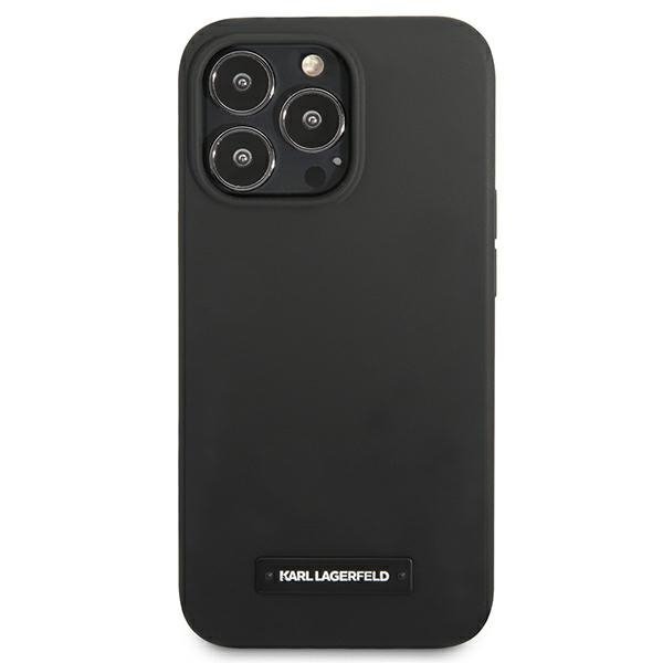 Karl Lagerfeld KLHCP13LSLMP1K iPhone 13 Pro / 13 6,1&quot; hardcase czarny/black Silicone Plaque
