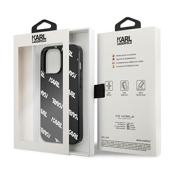 Karl Lagerfeld KLHCP13LPULMBK3 iPhone 13 Pro / 13 6,1&quot; hardcase czarny/black Allover
