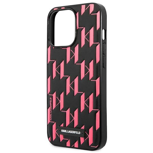 Karl Lagerfeld KLHCP13XMNMP1P iPhone 13 Pro Max 6,7&quot; hardcase różowy/pink Monogram Plaque