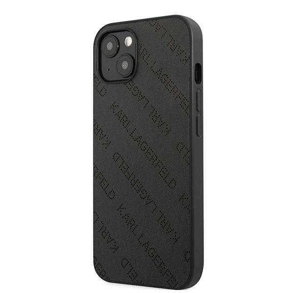 Karl Lagerfeld KLHCP13SPTLK iPhone 13 mini 5,4&quot; hardcase czarny/black Perforated Allover
