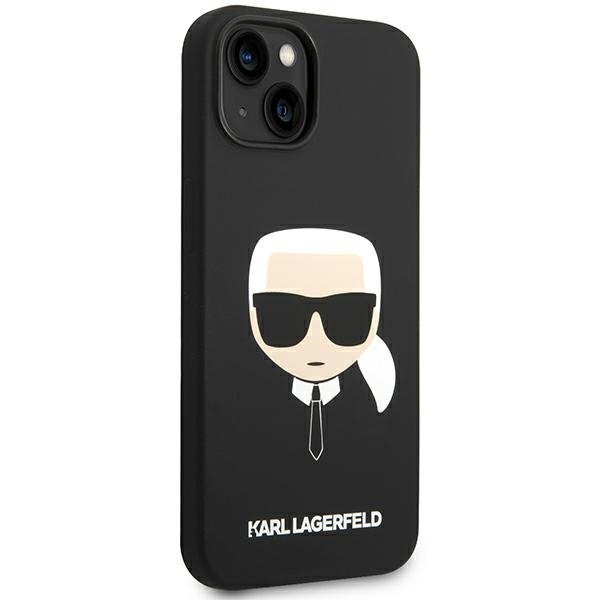 Karl Lagerfeld KLHMP14MSLKHBK iPhone 14 Plus / 15 Plus 6,7&quot; hardcase czarny/black Silicone Karl`s Head Magsafe