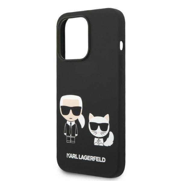 Karl Lagerfeld KLHMP14LSSKCK iPhone 14Pro 6,1&quot; hardcase czarny/black Liquid Silicone Karl & Choupette Magsafe