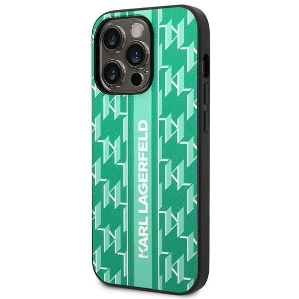 Karl Lagerfeld KLHCP14LPGKLSKN iPhone 14 Pro 6,1&quot; hardcase zielony/green Monogram Stripe