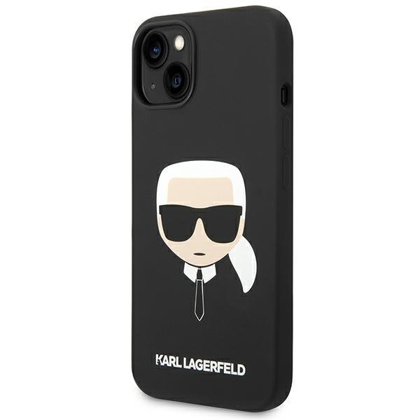 Karl Lagerfeld KLHCP14MSLKHBK iPhone 14 Plus / 15 Plus 6,7&quot; hardcase czarny/black Silicone Karl`s Head
