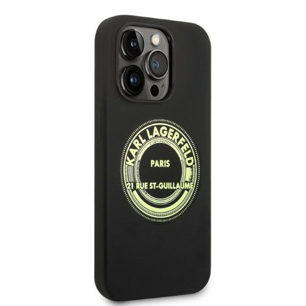 Karl Lagerfeld KLHCP14XSRSGRCK iPhone 14 Pro Max 6,7&quot; hardcase czarny/black Silicone RSG
