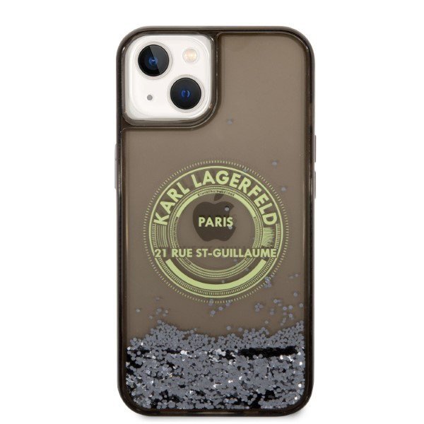 Karl Lagerfeld KLHCP14MLCRSGRK iPhone 14 Plus / 15 Plus 6,7&quot; czarny/black hardcase Liquid Glitter RSG