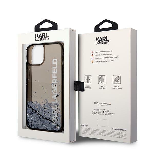 Karl Lagerfeld KLHCP14MLCKVK iPhone 14 Plus / 15 Plus 6,7&quot; czarny/black hardcase Liquid Glitter Elong
