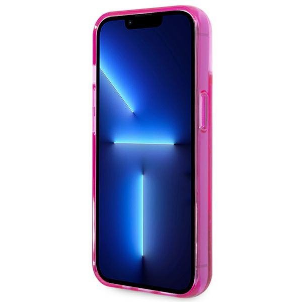 Karl Lagerfeld KLHCP14SLCKVF iPhone 14 / 15 / 13 6,1&quot; różowy/pink hardcase Liquid Glitter Elong