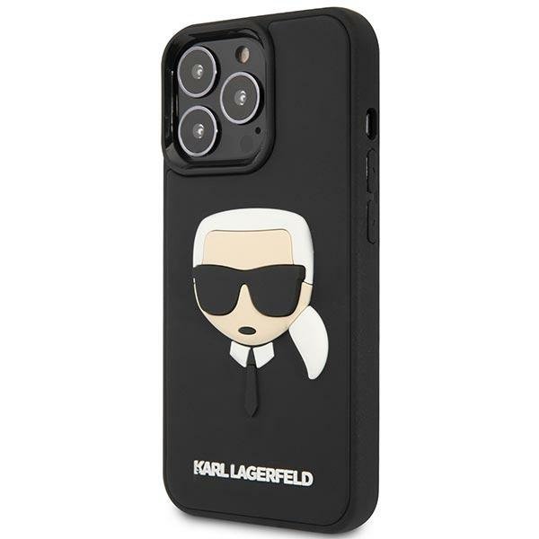 Karl Lagerfeld KLHCP14LKH3DBK iPhone 14 Pro 6,1&quot; czarny/black hardcase 3D Rubber Karl`s Head