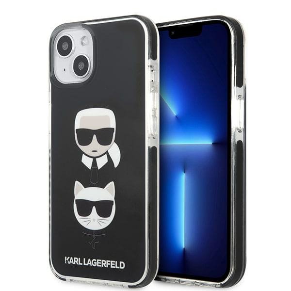 Karl Lagerfeld KLHCP13STPE2TK iPhone 13 mini 5,4&quot; hardcase czarny/black Karl&Choupette Head