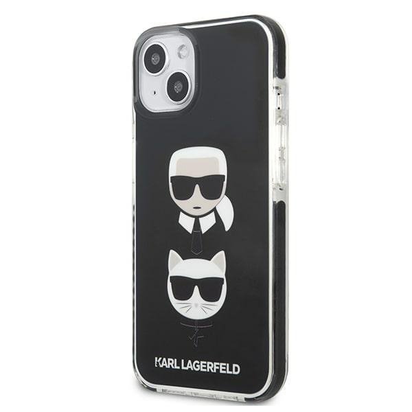 Karl Lagerfeld KLHCP13MTPE2TK iPhone 13/ 14 / 15 6,1&quot; hardcase czarny/black Karl&Choupette Head