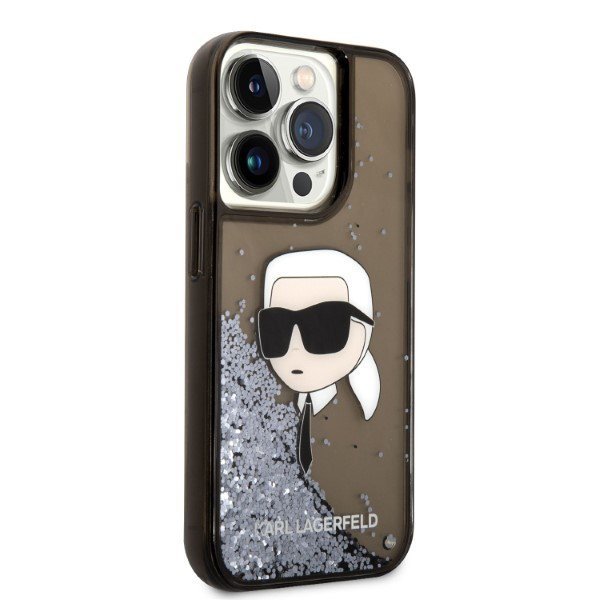 Karl Lagerfeld KLHCP14XLNKHCK iPhone 14 Pro Max 6,7&quot; czarny/black hardcase Glitter Karl Head