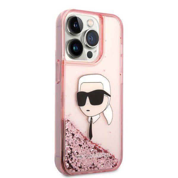 Karl Lagerfeld KLHCP14XLNKHCP iPhone 14Pro Max 6,7&quot; różowy/pink hardcase Glitter Karl Head