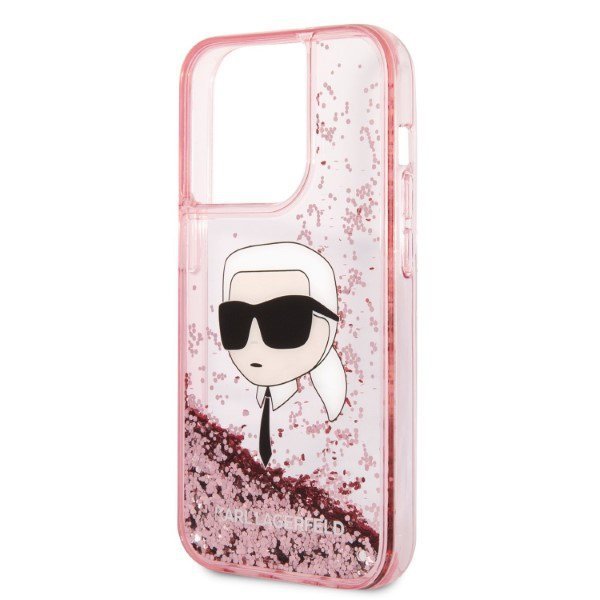 Karl Lagerfeld KLHCP14XLNKHCP iPhone 14 Pro Max 6,7&quot; różowy/pink hardcase Glitter Karl Head