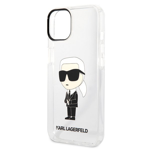 Karl Lagerfeld KLHCP14MHNIKTCT iPhone 14 Plus / 15 Plus 6,7&quot; transparent hardcase Ikonik Karl Lagerfeld