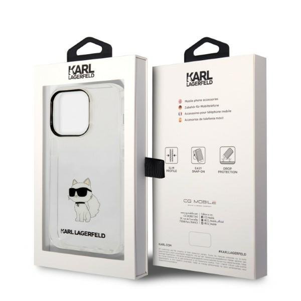 Karl Lagerfeld KLHCP14LHNCHTCT iPhone 14 Pro 6,1&quot; transparent hardcase Ikonik Choupette
