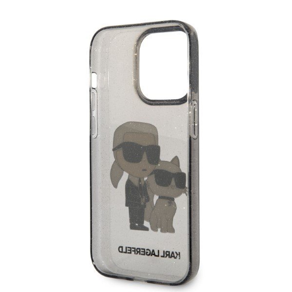 Karl Lagerfeld KLHCP14XHNKCTGK iPhone 14Pro Max 6,7&quot; czarny/black hardcase Glitter Karl&Choupette