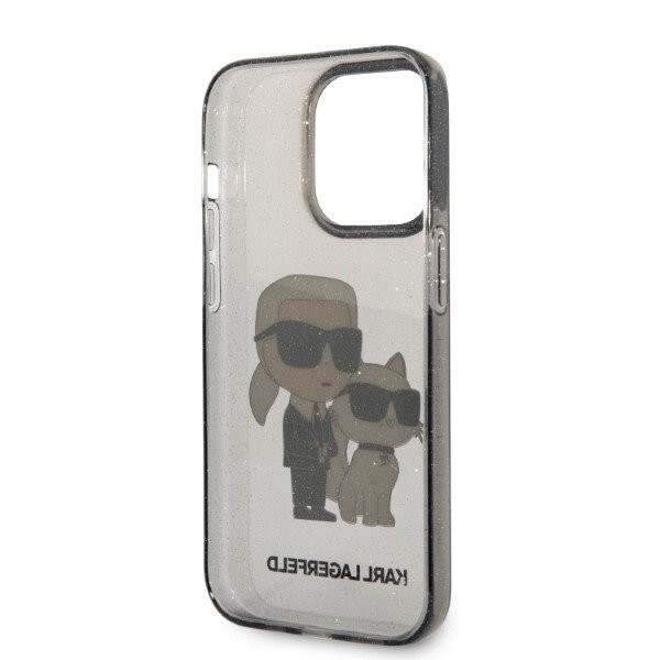 Karl Lagerfeld KLHCP14XHNKCTGK iPhone 14 Pro Max 6,7&quot; czarny/black hardcase Glitter Karl&Choupette