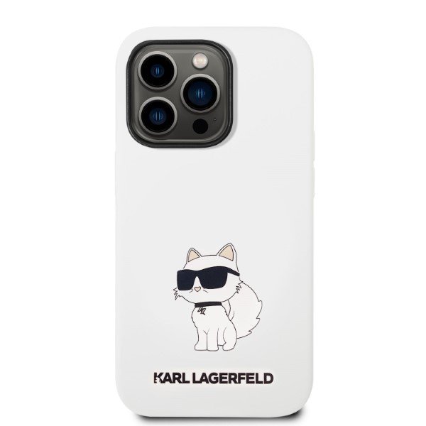 Karl Lagerfeld KLHCP14XSNCHBCH iPhone 14 Pro Max 6,7&quot; hardcase biały/white Silicone Choupette
