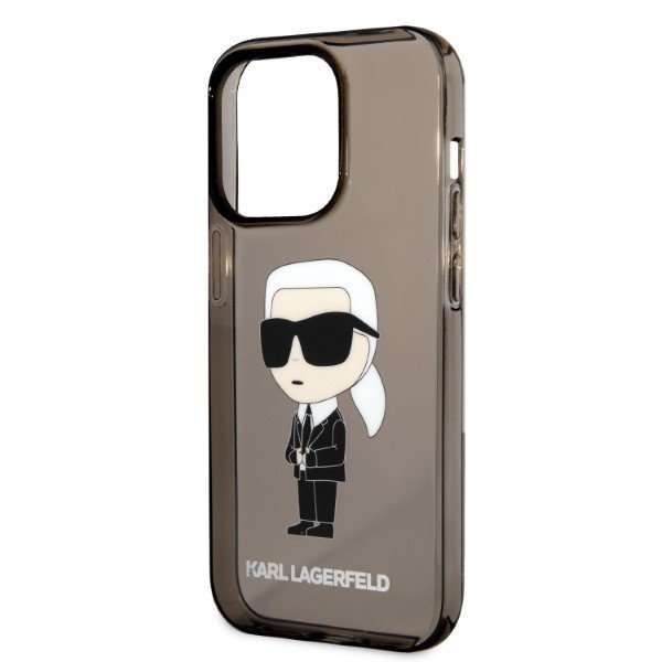 Karl Lagerfeld KLHCP14XHNIKTCK iPhone 14 Pro Max 6,7&quot; czarny/black hardcase Ikonik Karl Lagerfeld