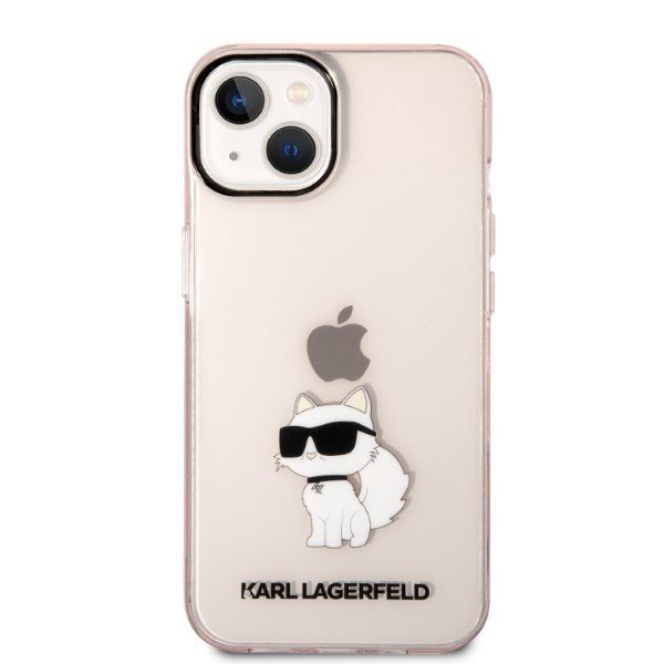 Karl Lagerfeld KLHCP14SHNCHTCP iPhone 14 / 15 / 13 6,1&quot; różowy/pink hardcase Ikonik Choupette