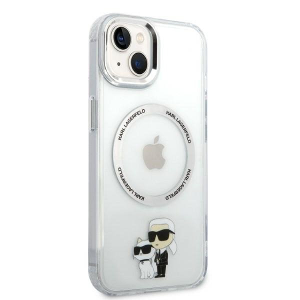 Karl Lagerfeld KLHMP14MHNKCIT iPhone 14Plus / 15 Plus 6,7&quot; hardcase transparent Iconic Karl&Choupette Magsafe