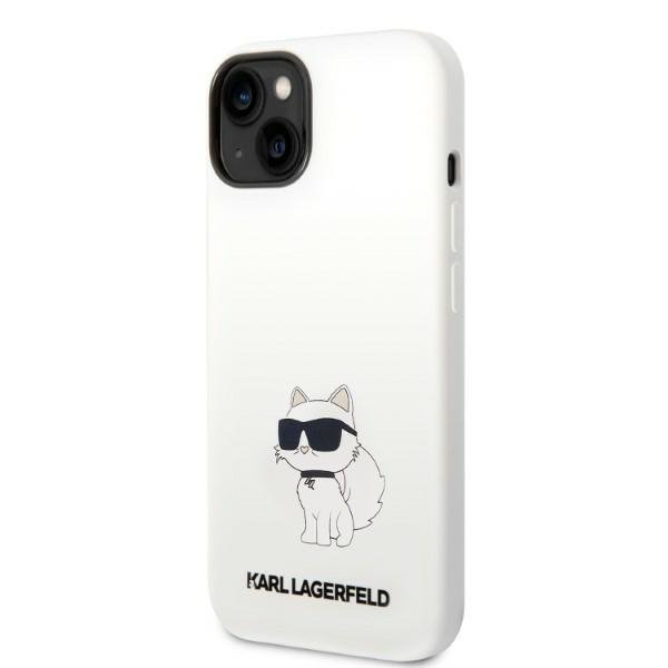 Karl Lagerfeld KLHMP14MSNCHBCH iPhone 14 Plus / 15 Plus 6,7&quot; hardcase biały/white Silicone Choupette MagSafe