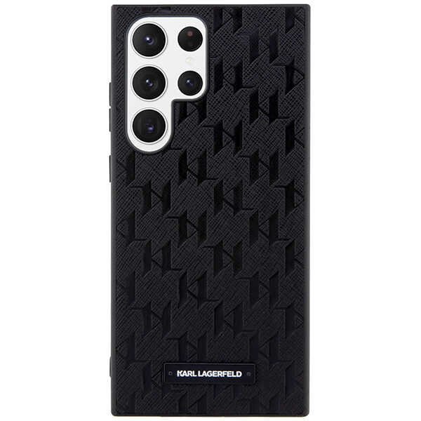Karl Lagerfeld KLHCS23LSAKLHPK S23 Ultra S918 hardcase czarny/black Saffiano Mono Metal Logo