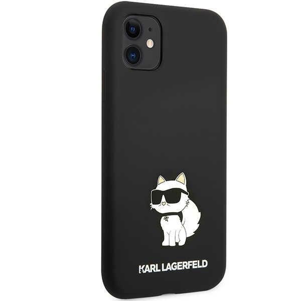Karl Lagerfeld KLHCN61SNCHBCK iPhone 11/ XR hardcase czarny/black Silicone Choupette