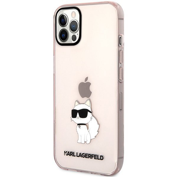 Karl Lagerfeld KLHCP12MHNCHTCP iPhone 12 /12 Pro 6,1&quot; różowy/pink hardcase Ikonik Choupette