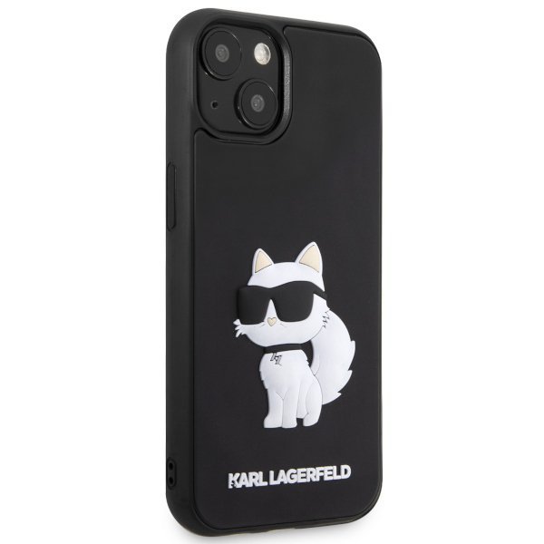 Karl Lagerfeld KLHCP14M3DRKHNK iPhone 14 Plus / 15 Plus 6.7&quot; czarny/black hardcase Rubber Choupette 3D