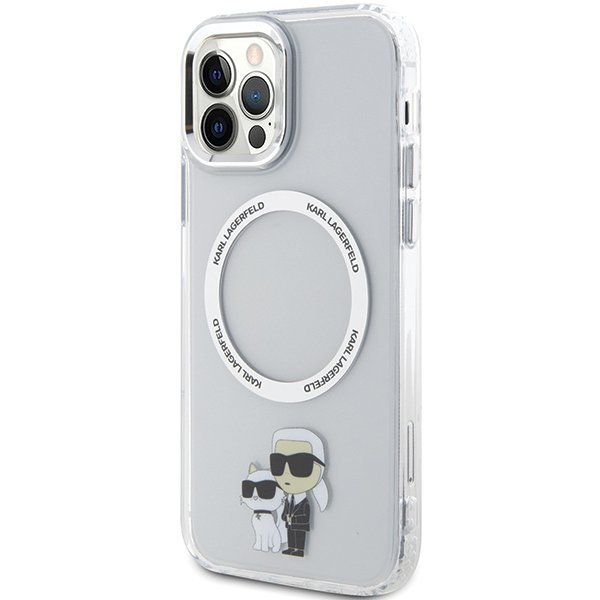 Karl Lagerfeld KLHMP12MHNKCIT iPhone 12/ 12 Pro 6.1&quot; hardcase transparent Iconic Karl&Choupette Magsafe