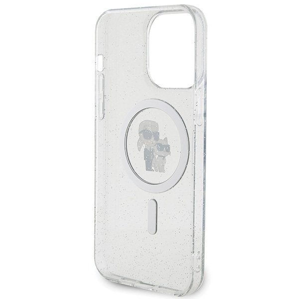 Karl Lagerfeld KLHMP14XHGKCNOT iPhone 14 Pro Max 6.7&quot; transparent hardcase Karl&Choupette Glitter MagSafe