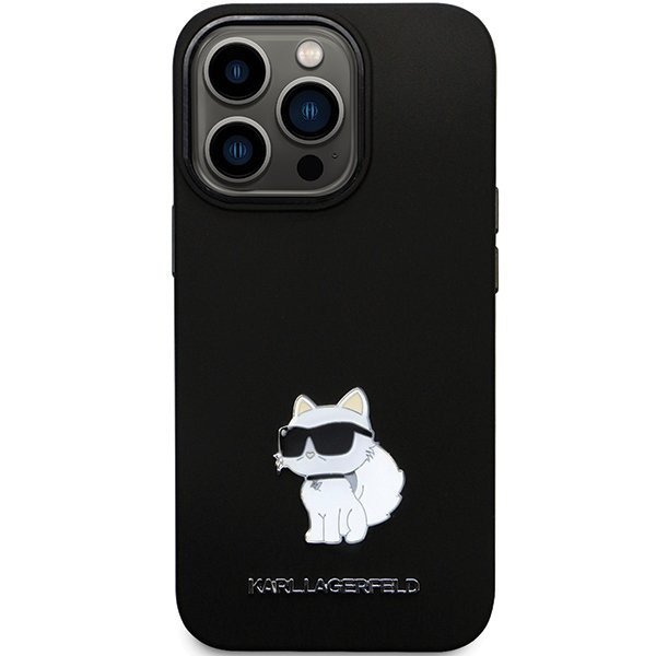 Karl Lagerfeld KLHCP13LSMHCNPK iPhone 13 Pro / 13 6.1&quot; czarny/black hardcase Silicone C Metal Pin