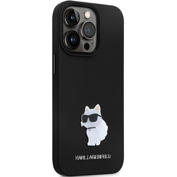 Karl Lagerfeld KLHCP13LSMHCNPK iPhone 13 Pro / 13 6.1&quot; czarny/black hardcase Silicone C Metal Pin