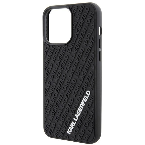 Karl Lagerfeld KLHCP15X3DMKRLK iPhone 15 Pro Max 6.7&quot; czarny/black hardcase 3D Rubber Multi Logo