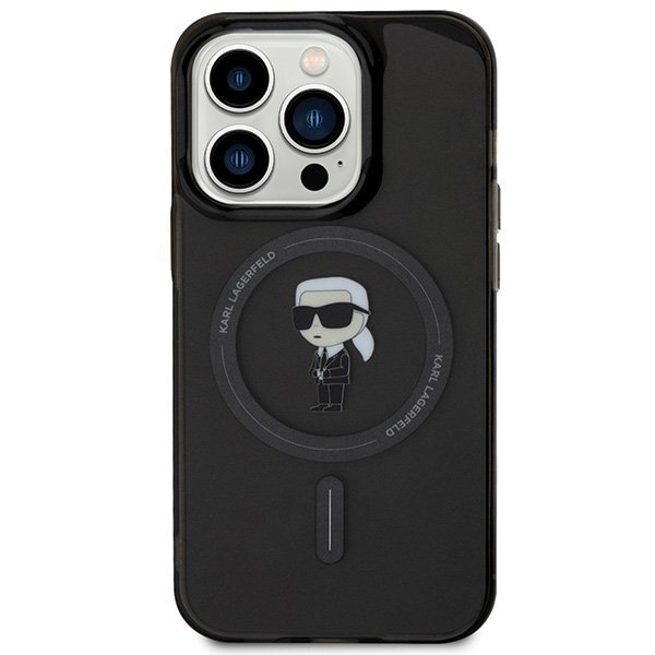 Karl Lagerfeld KLHMP15XHFCKNOK iPhone 15 Pro Max 6.7&quot; czarny/black hardcase IML Ikonik MagSafe