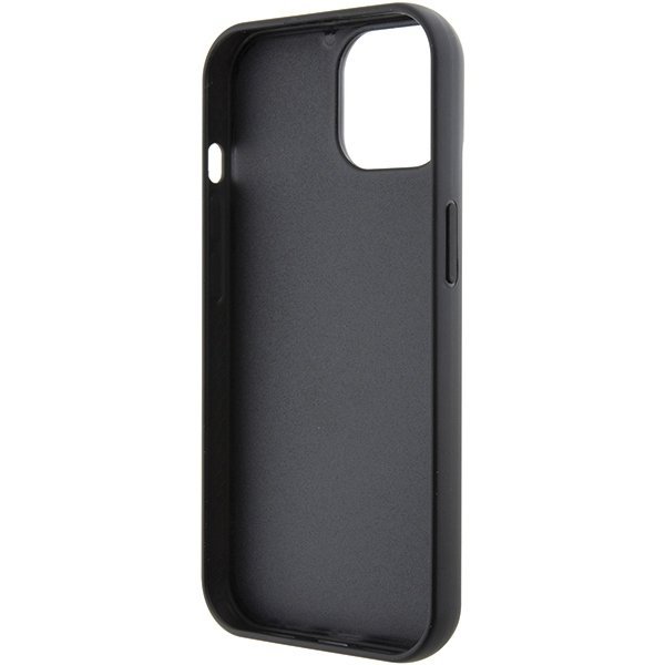Karl Lagerfeld KLHCP15SGKNPSK iPhone 15 / 14 / 13 6.1&quot; czarny/black hardcase Fixed Glitter Ikonik Logo Metal Pin