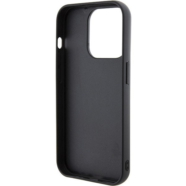 Karl Lagerfeld KLHCP15LGKNPSK iPhone 15 Pro 6.1&quot; czarny/black hardcase Fixed Glitter Ikonik Logo Metal Pin