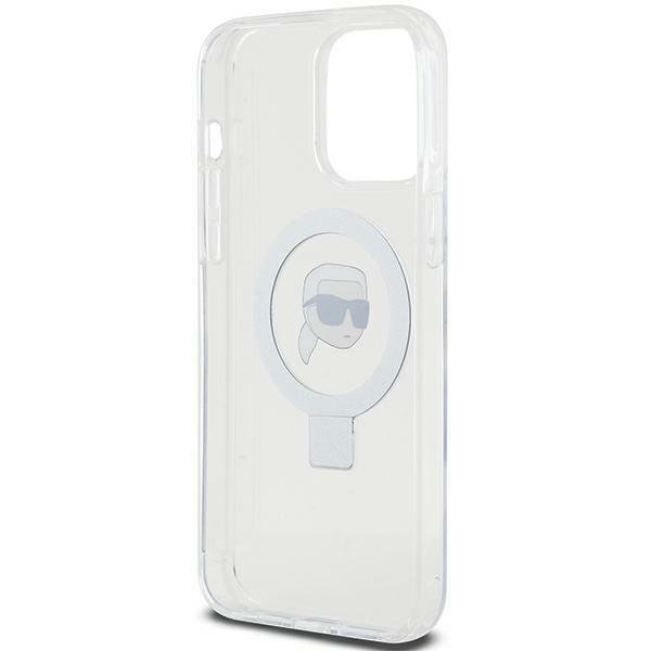 Karl Lagerfeld KLHMP15XHMRSKHH iPhone 15 Pro Max 6.7&quot; biały/white hardcase Ring Stand Karl Head MagSafe