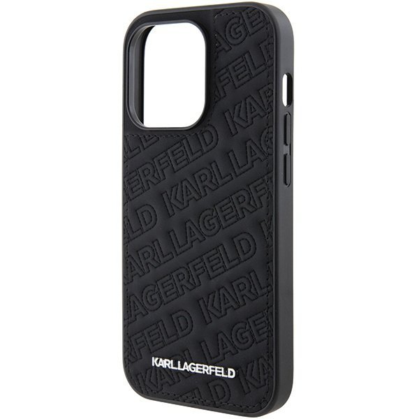 Karl Lagerfeld KLHCP15LPQKPMK iPhone 15 Pro 6.1&quot; czarny/black hardcase Quilted K Pattern