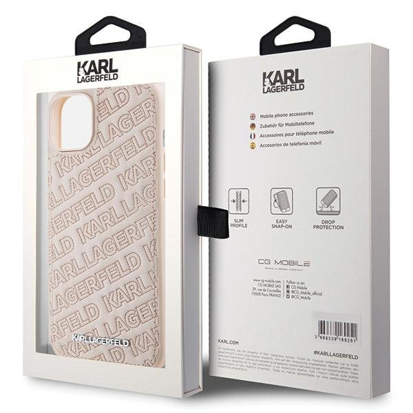 Karl Lagerfeld KLHCP15SPQKPMP iPhone 15 / 14 / 13 6.1&quot; różowy/pink hardcase Quilted K Pattern