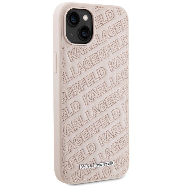 Karl Lagerfeld KLHCP15MPQKPMP iPhone 15 Plus / 14 Plus 6.7&quot; różowy/pink hardcase Quilted K Pattern
